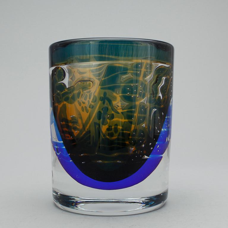 VAS, glas, "Gondoliären", Edvin Öhrström, Orrefors Gallery,  signerad och nurerad.