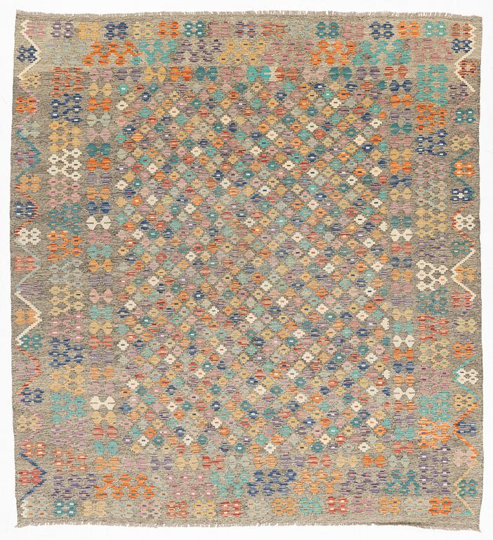 A carpet, Kilim, ca 288 x 266 cm.
