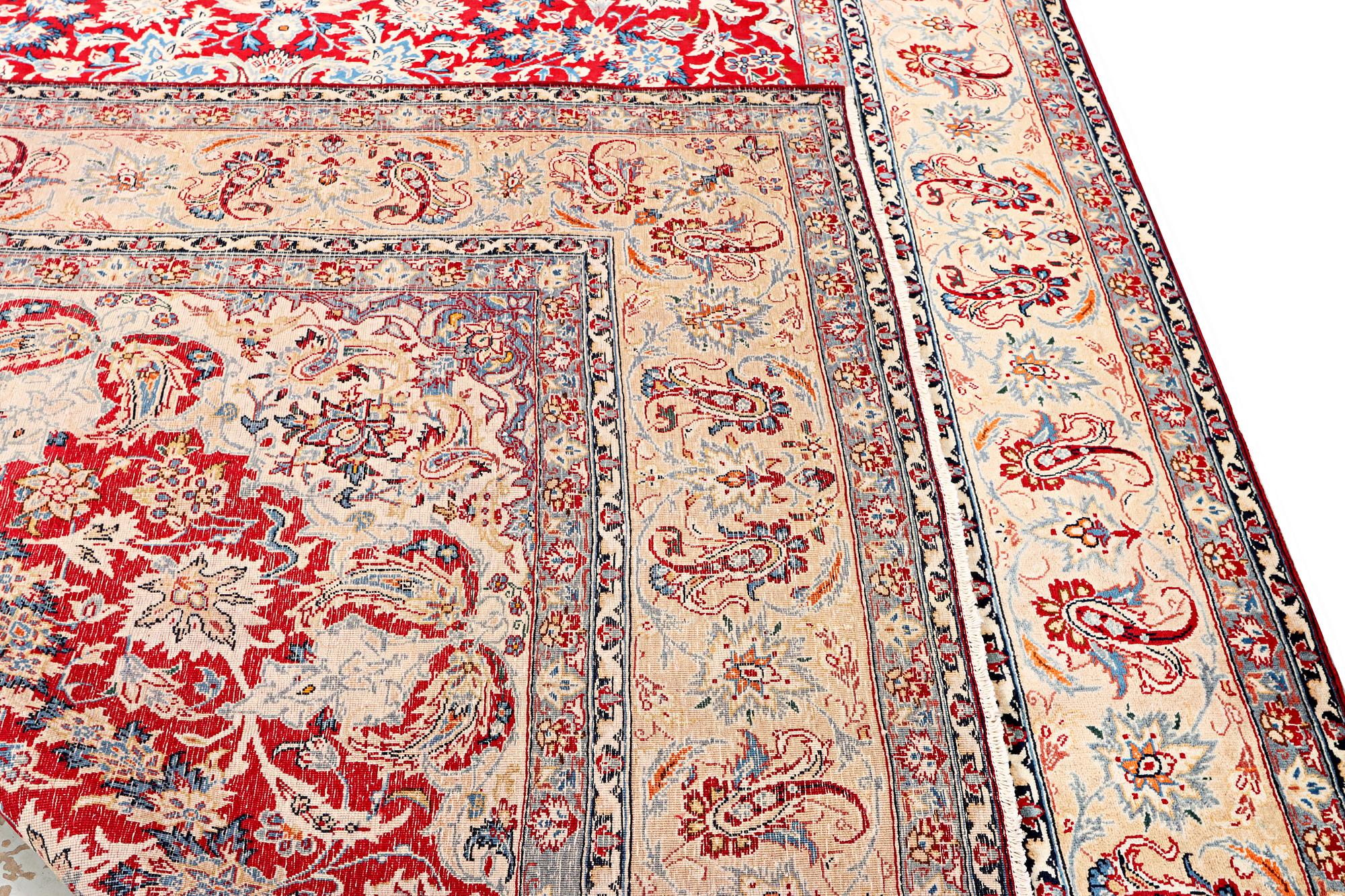A Najafabad carpet, c. 360 x 252 cm.