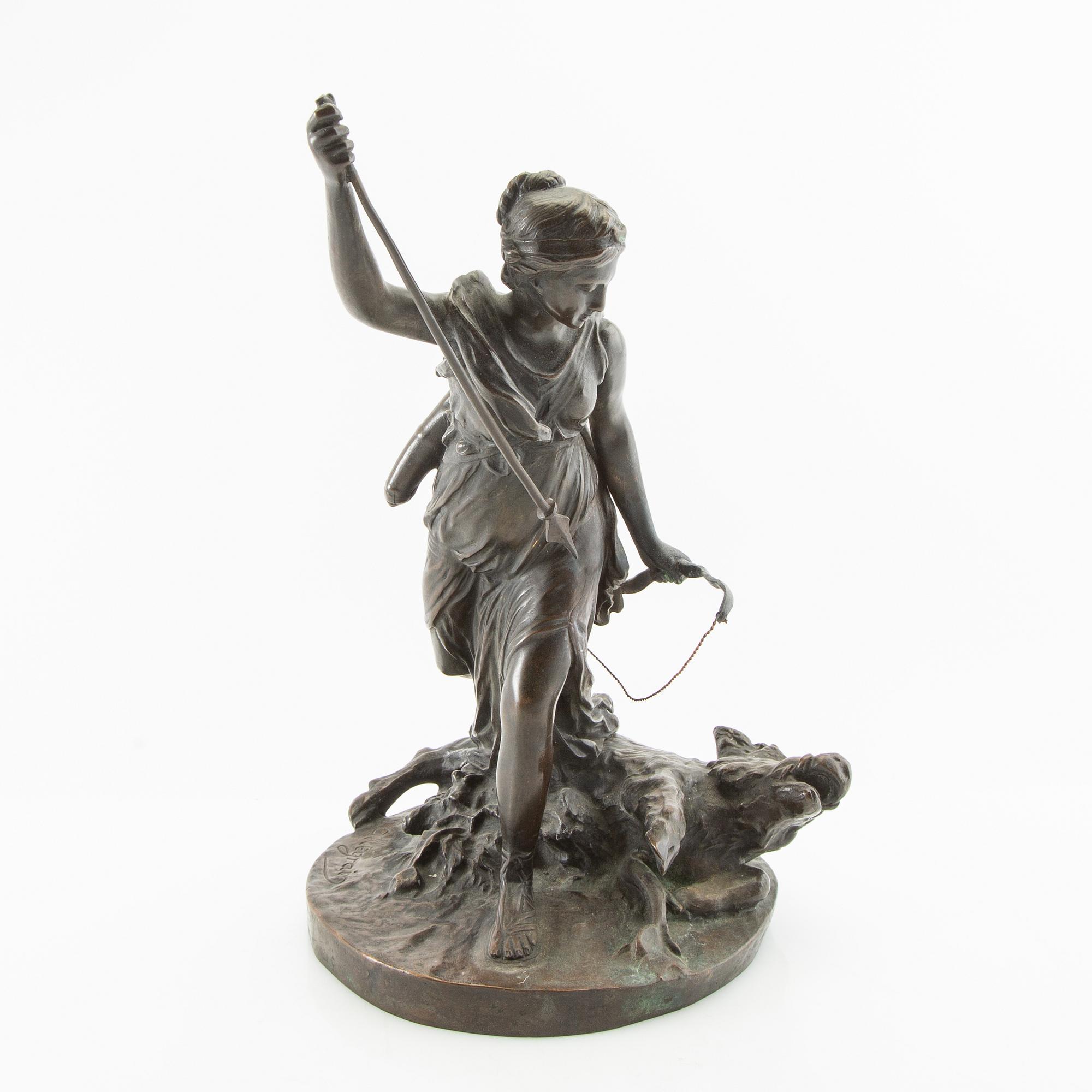 Christophe Gabriel Allegrain, efter Diana med vildsvin.