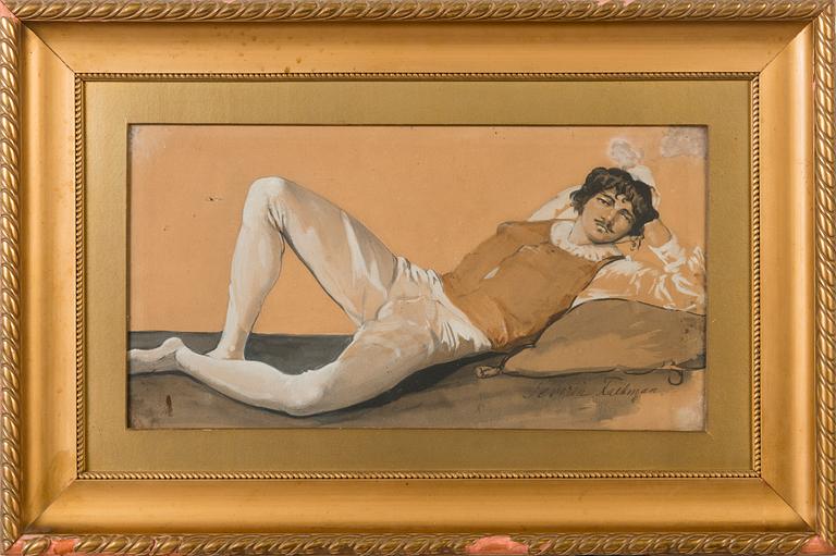 SEVERIN FALKMAN, vesiväri, signeerattu.