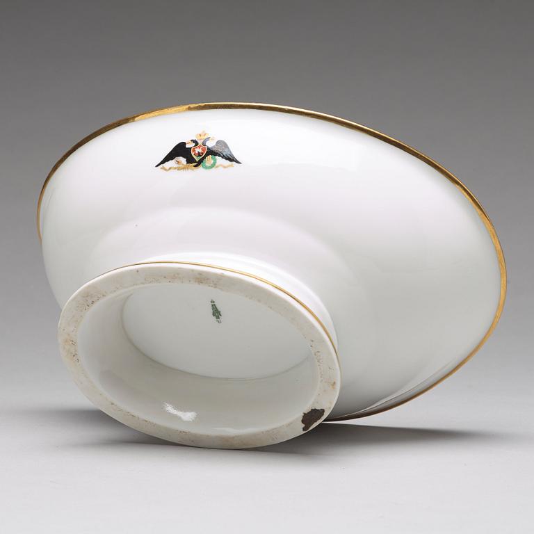 A bowl, Imperial porcelain manufactory, St Petersburg, Alexander II.