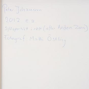 Peter Johansson, "Självporträtt i rött", 2012.