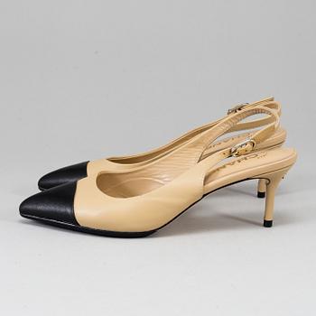 CHANEL, slingbacks, size 38c.