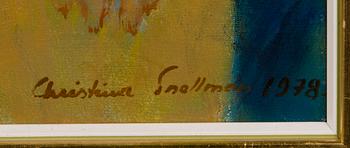 CHRISTINA SNELLMAN, oil on canvas, signed 1978.