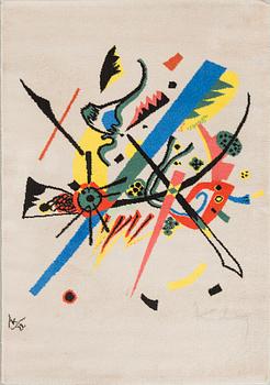 A carpet after Wassily Kandinsky by Ege Art line, Denmark 1988 ca 203 x 140 cm.