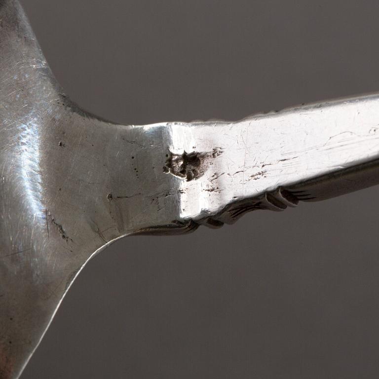 A Scandinavian 16th century silver spoon, unidentified makers mark.