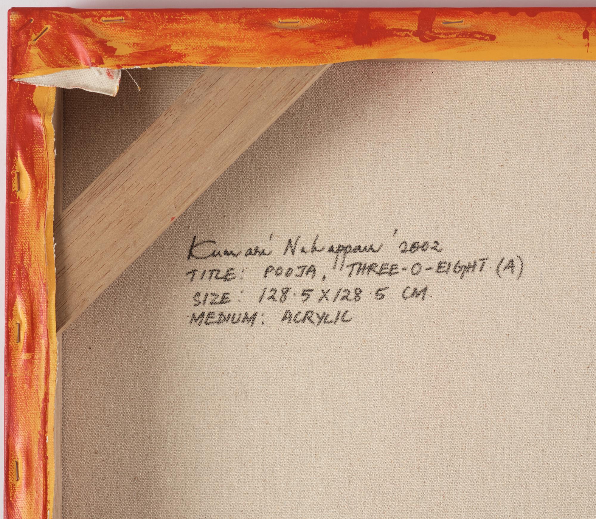 Kumari Nahappan, akryl på duk, signerad och daterad 2002 a tergo.