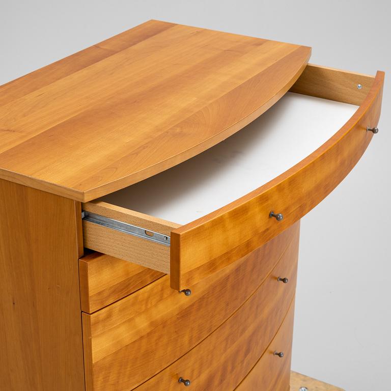 A 'Wave' cherrywood dresser by Rolf Fransson for Voice, end of the 20th Century.