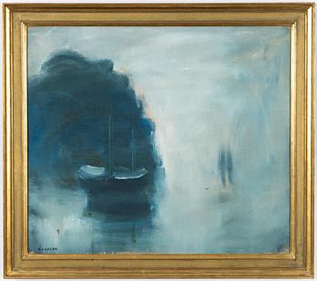 Gustav Rudberg, Boat in Fog.