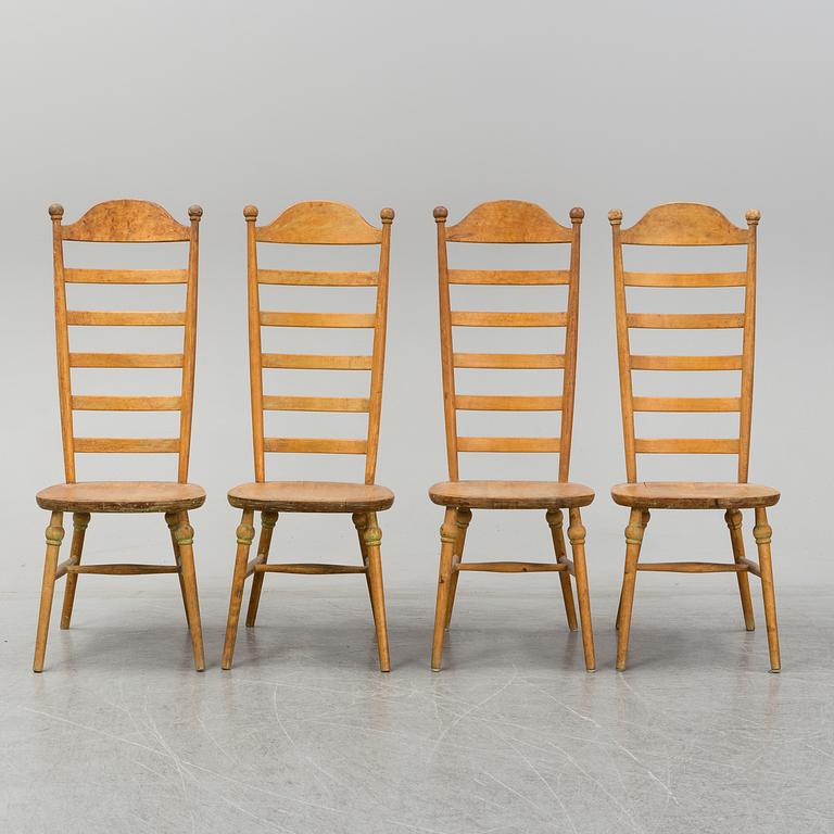 Four 20th century chairs by Nässjö Stolfabrik.