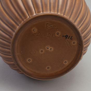 EWALD DAHLSKOG, a ceramic vase from Bo Fajans, signed ED.