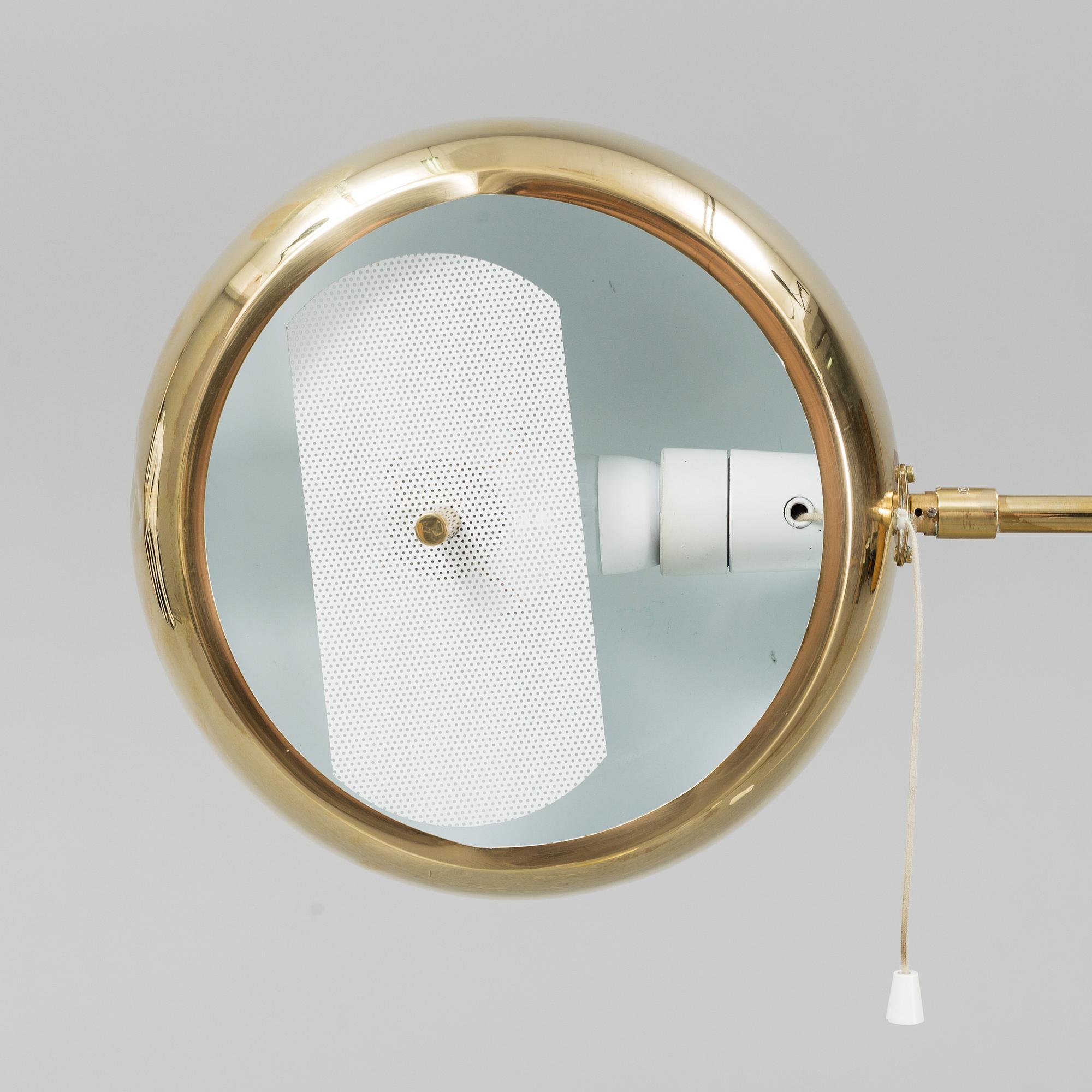 A brass floor light, Bergboms, second half of the 20th Century.