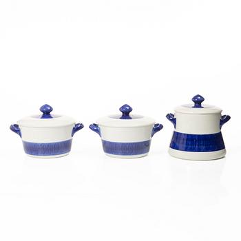 Hertha Bengtson, Dinner service, 55 pieces, porcelain, “Koka Blå”, Rörstrand.