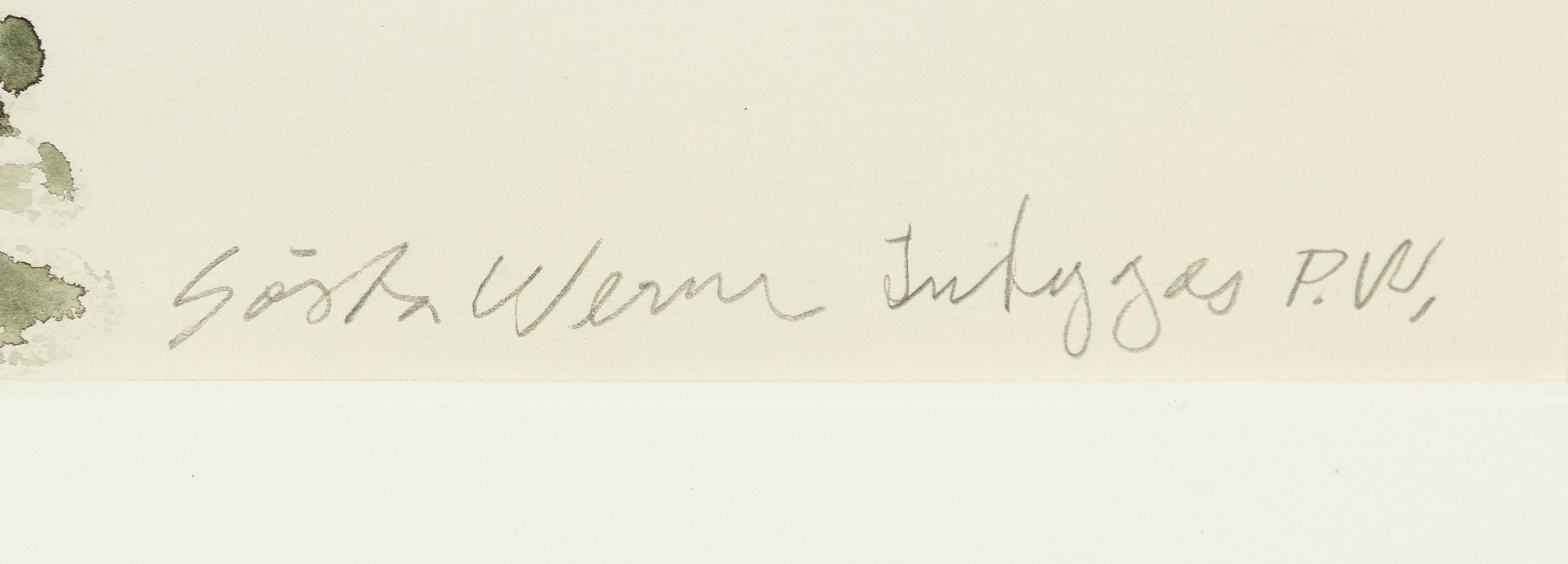 Gösta Werner, Vessel.