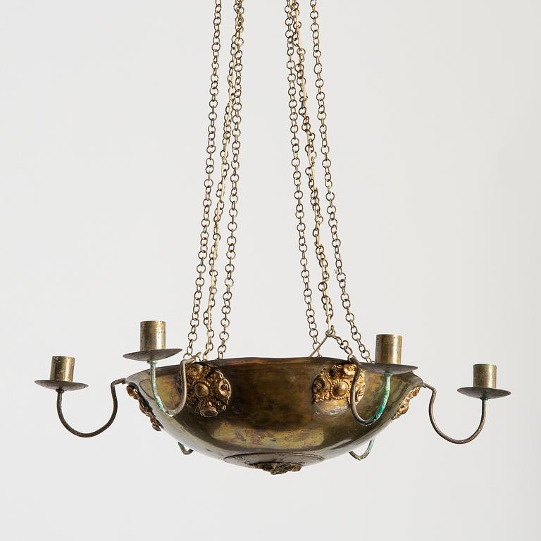 An Empire chandelier, first half of the 19th century.