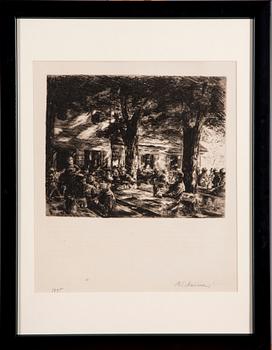 MAX LIEBERMANN, etsning, märkt M Liberman, 1895.