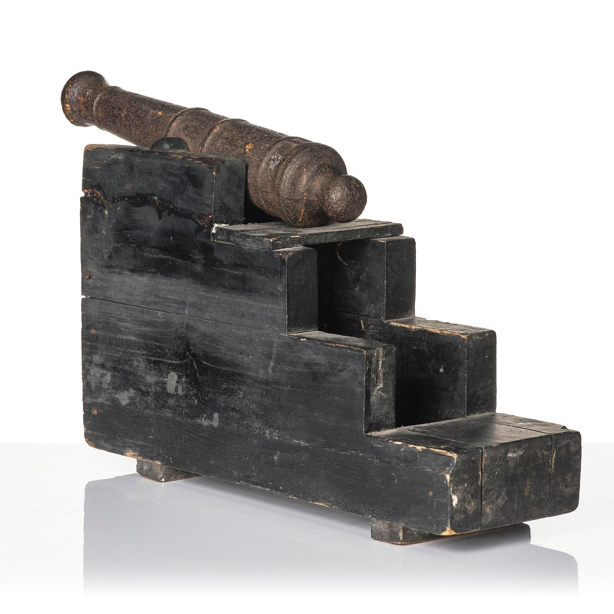 A pair of salute cannons, presumably 19th century.
