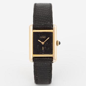 must de Cartier, Tank, wristwatch, 20.5 x 20 (28) mm.