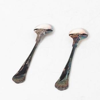 Twelve silver coffee spoons, COHR, Lidköping, 1981-85.