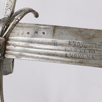 A cutlass, possible 17th century.