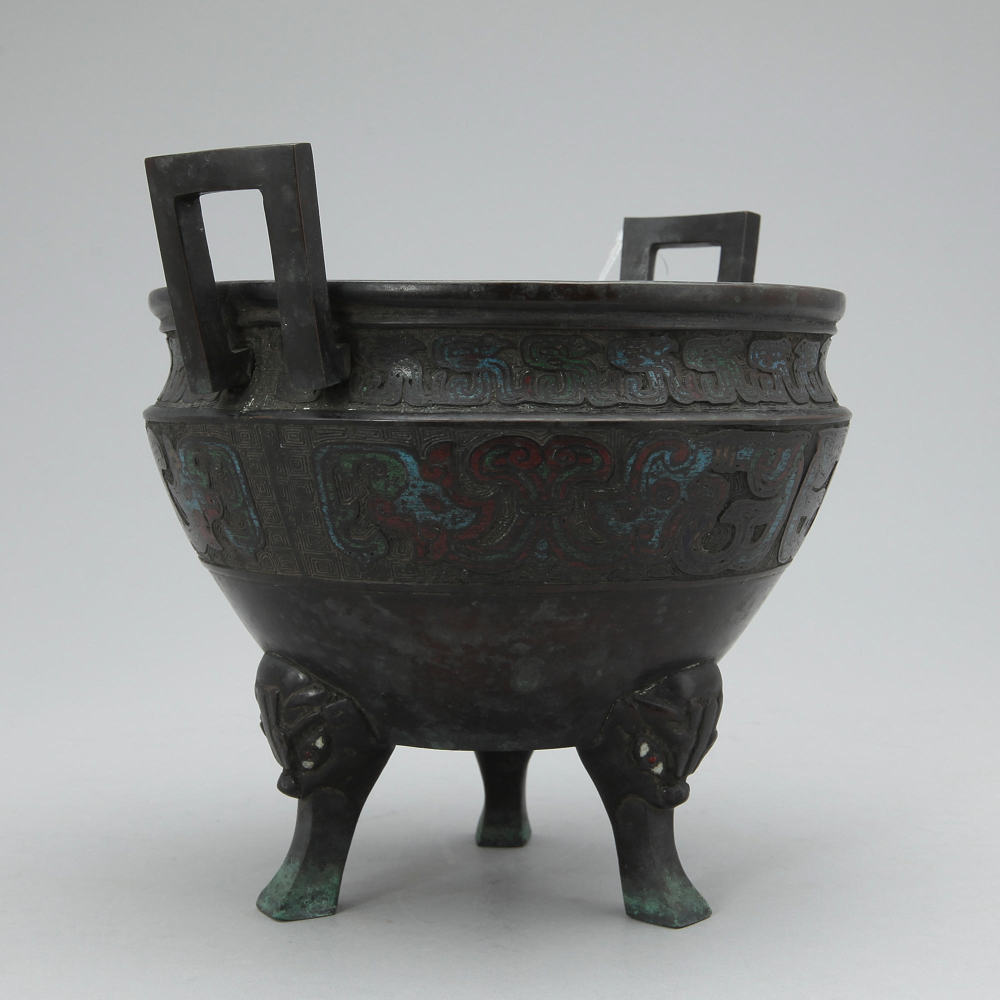 URNA, brons, Sydostasien, 1900-tal.