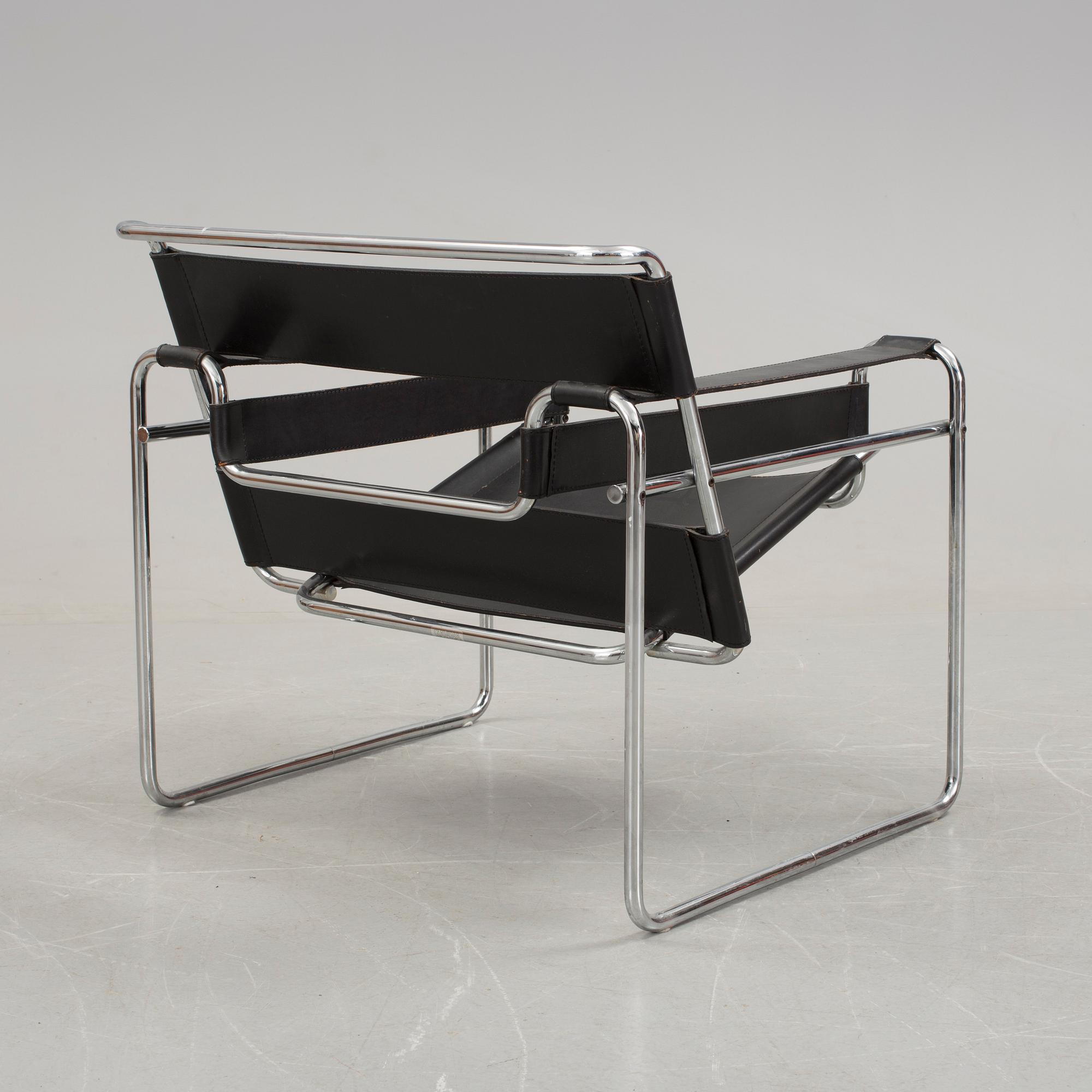 A "Wassily" chair by Marcel Breuer, Gavina, 1970s.