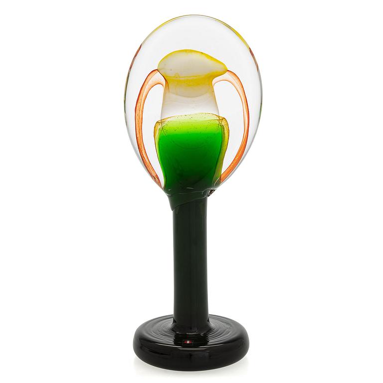 Oiva Toikka, skulptur, "Lollipop", signerad O. Toikka Iittala 2015 43/50.