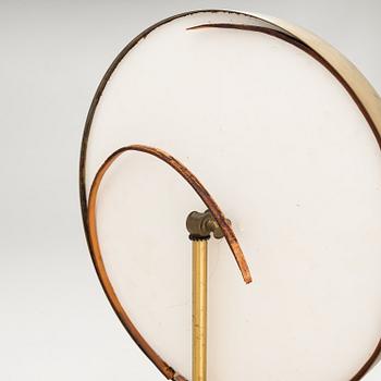 Nils Troed Nilson, A polished brass table mirror, Glas Mäster Markaryd, Sweden.