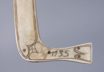 KNIV, ben, trä samt tenn, 1900-tal.
