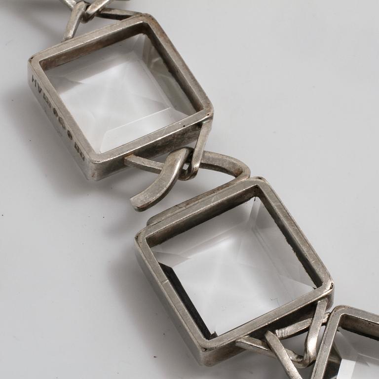 ANDERS HÖGBERG, Göteborg, 1969, a rockcrystal ring and necklace.