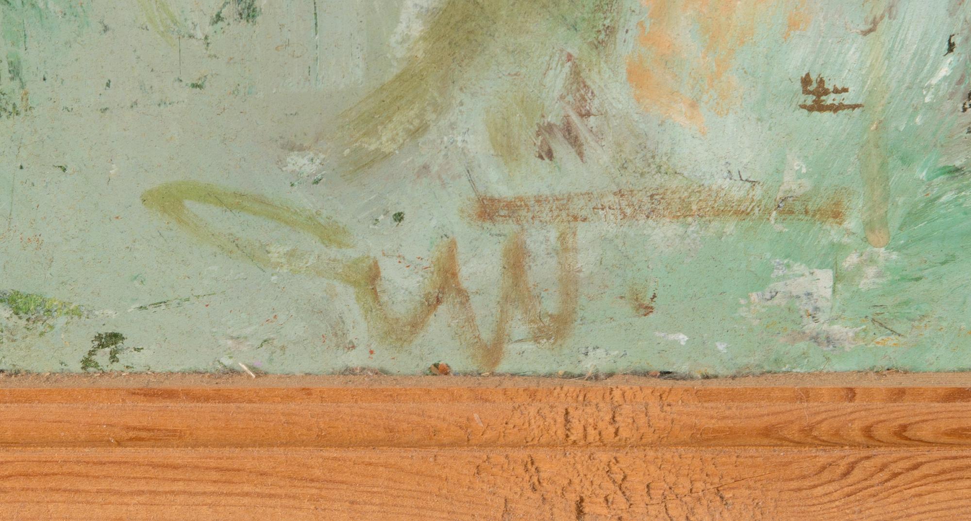 EDGAR VALTER, oil on cardboard.