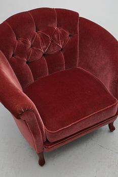 FÅTÖLJER, ett par, Bröderna Andersson, 1900-talets andra hälft.