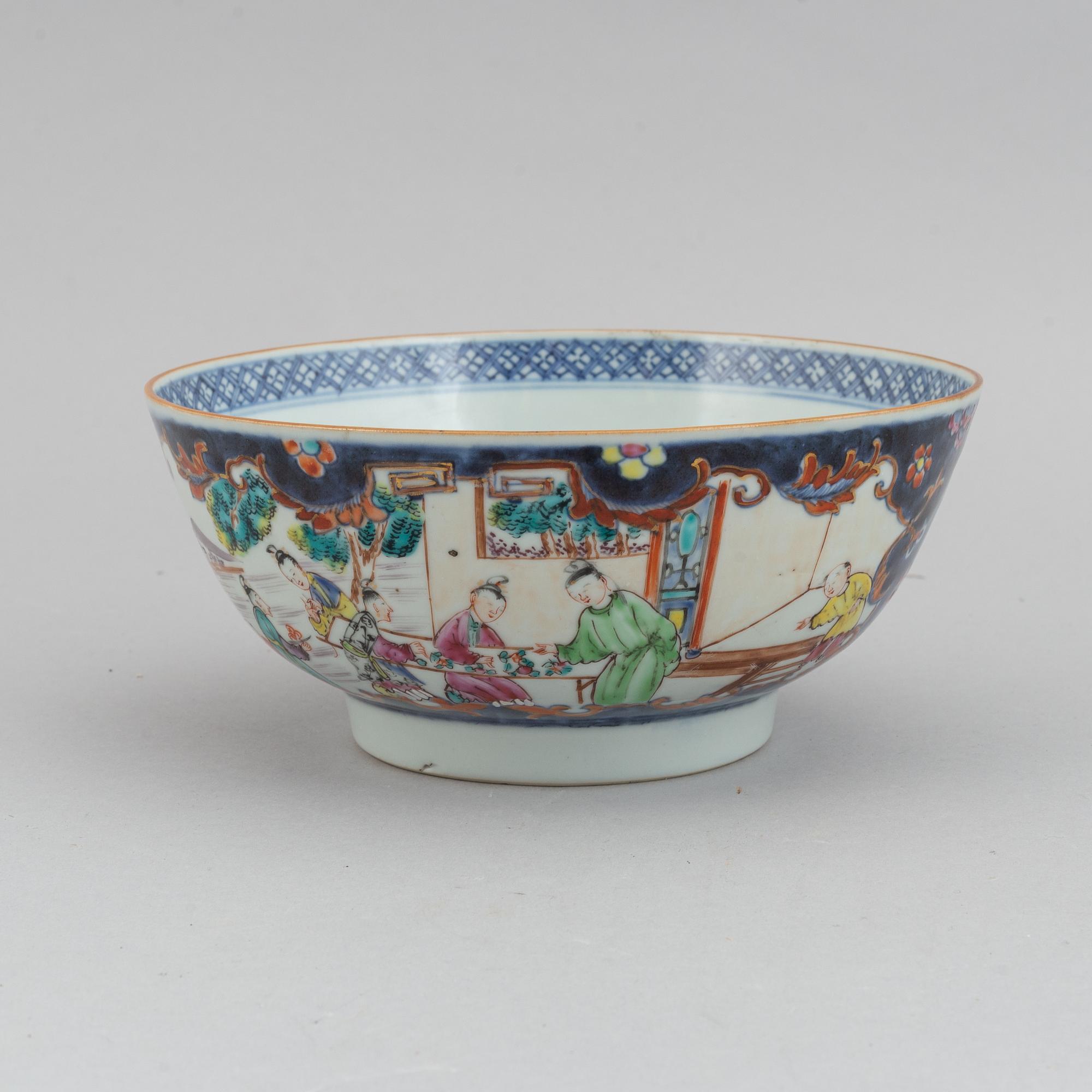 Skål, porslin, Qingdynastin, Qianlong (1736-1795).