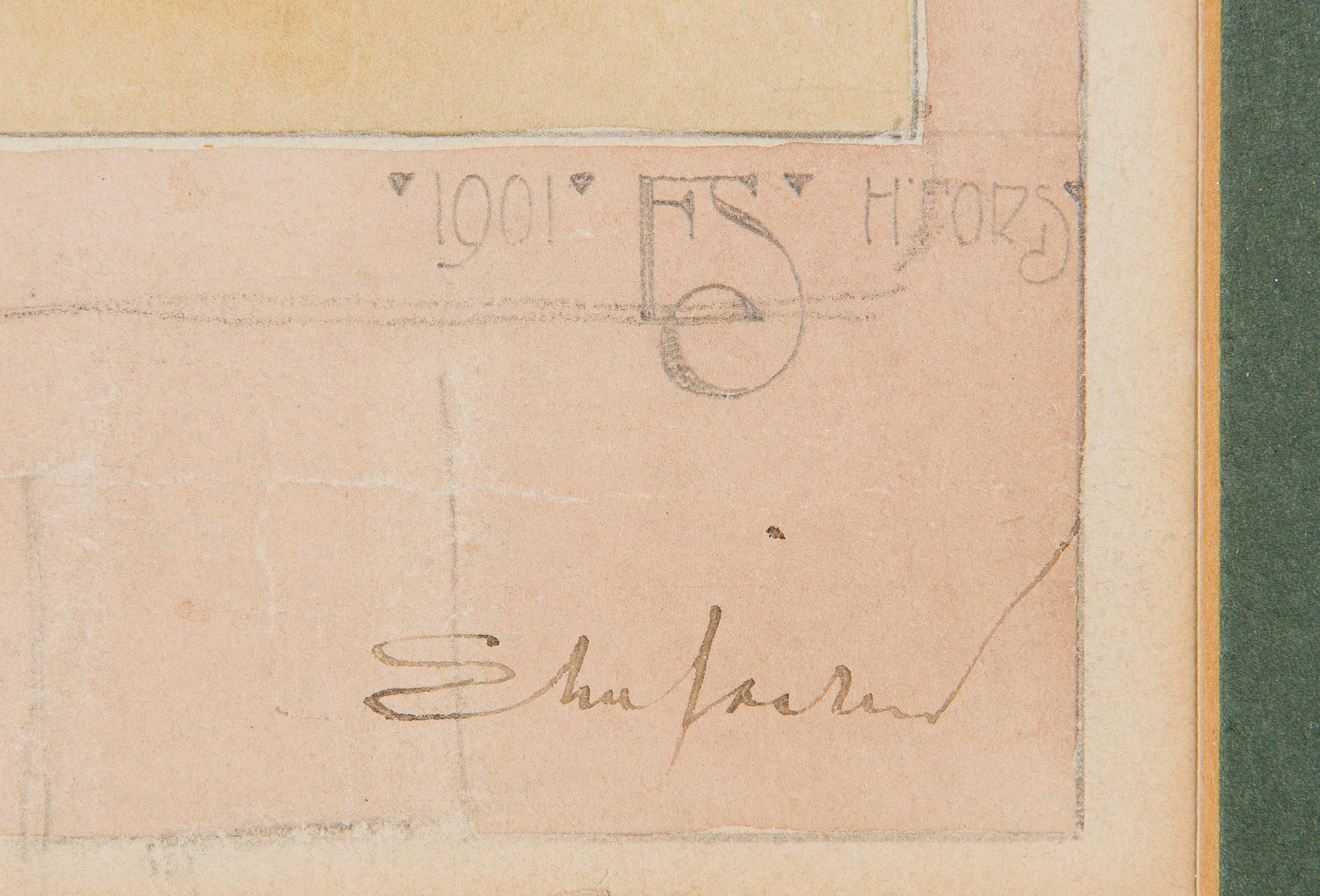 Eliel Saarinen, Skiss till Husaltare.