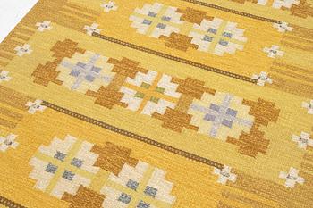 Ingegerd Silow, a flat weave carpet, signed IS, c. 206 x 139 cm.