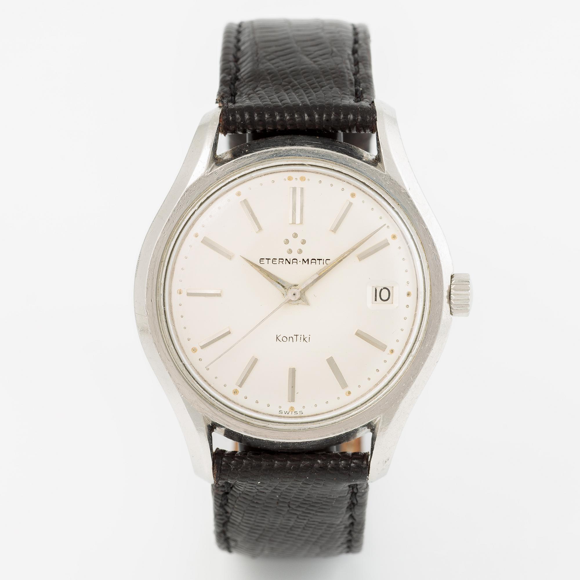Eterna-Matic, KonTiki, wristwatch, 37 mm.