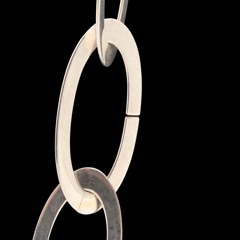 A Kristin Urup silver necklace later part of the 20th century.