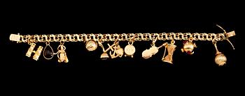 ARMBAND, 18 k guld, ABJ, Stockholm 1951. Vikt 29 g.