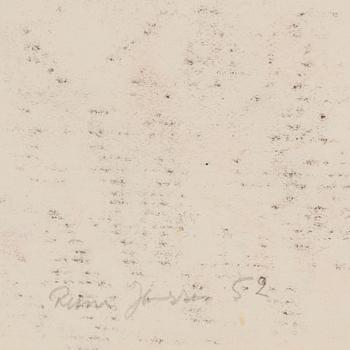 RUNE JANSSON, blandteknik, 2 st, den ena signerad och daterad -50.