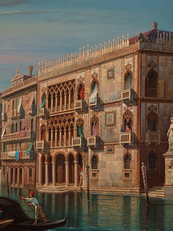 Gustaf Wilhelm Palm, "Vue af Palazzo Cà d'Oro i Venedig".