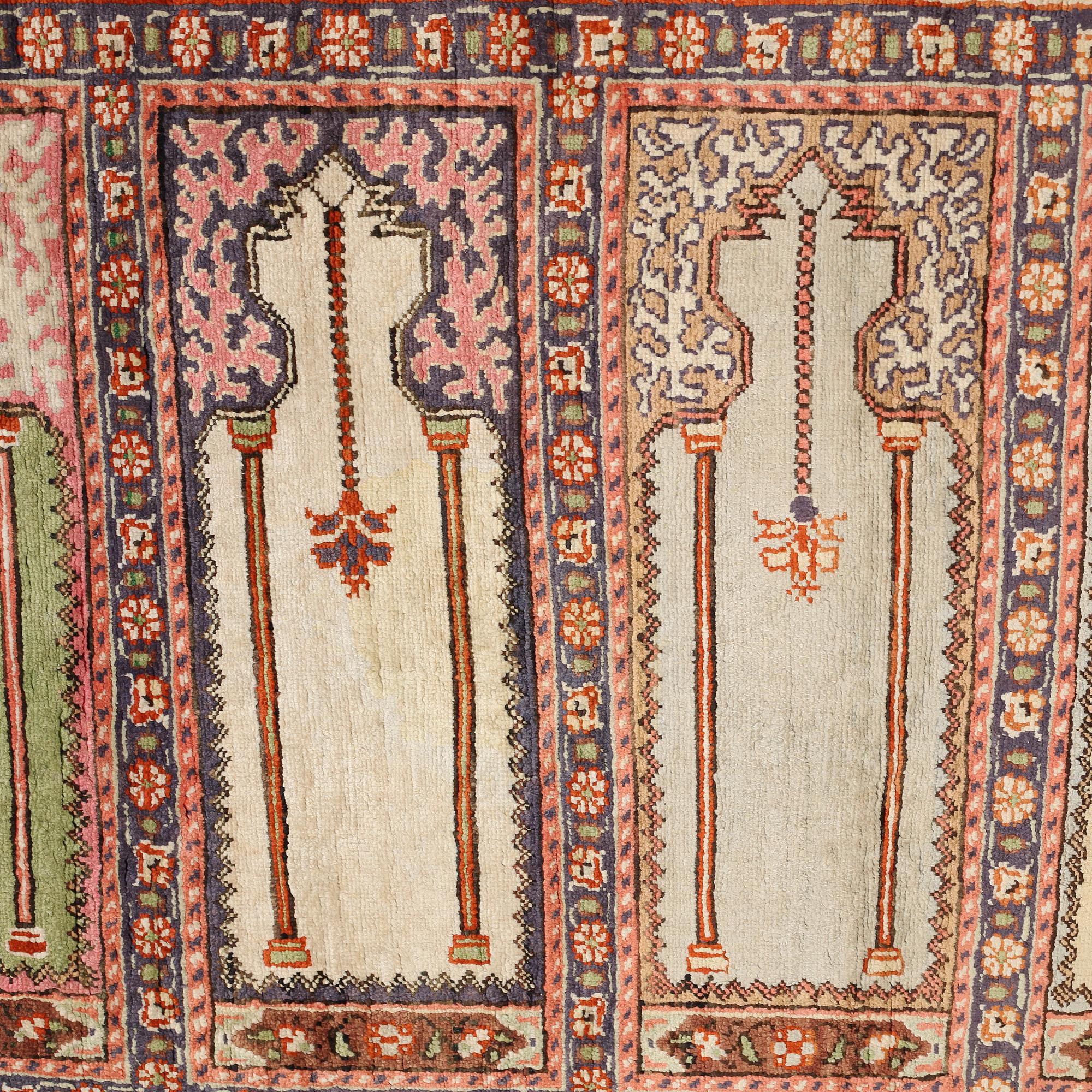 A Kayseri saff, old, ca 232 x 87 cm.