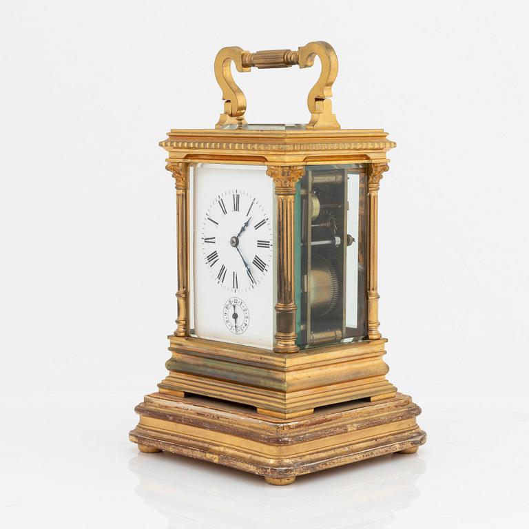 A French carriage clock, early 20th Century.