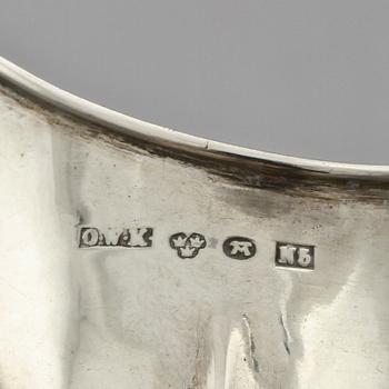 GRÄDDKANNA, silver, Otto Wilhelm Kjellberg, Västerås, 1867. Vikt 105 g.