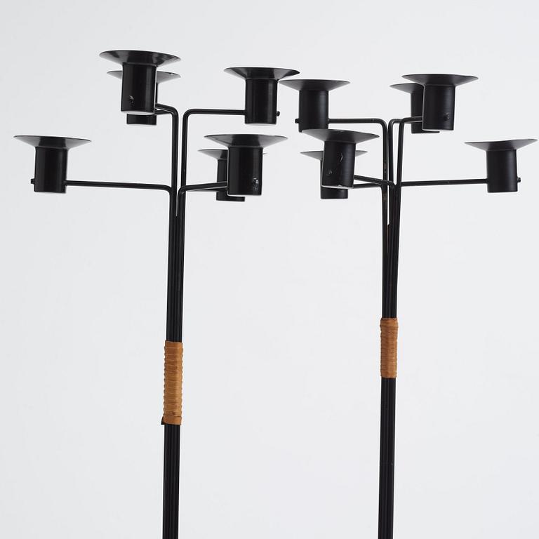 Hans-Agne Jakobsson, a pair of floor candelabra, model "L5", Hans Agne Jakobsson AB, Markaryd, 1950-60s.