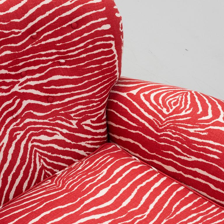 Josef Frank, a model 568 armchair, Firma Svenskt Tenn, Sweden.