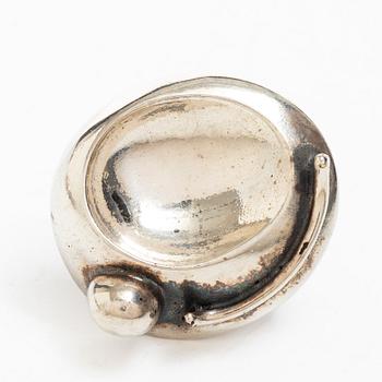 Jorma Laine, Ring, silver, Turun Hopea, Turku, 1973.