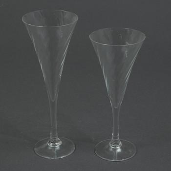 Gunnar Cyrén, a 94-piece "Helena" glass service, Orrefors.