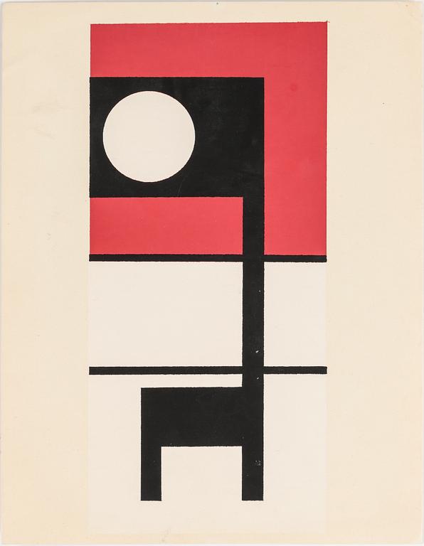 OTTO G CARLSUND (efter), färgserigrafi.