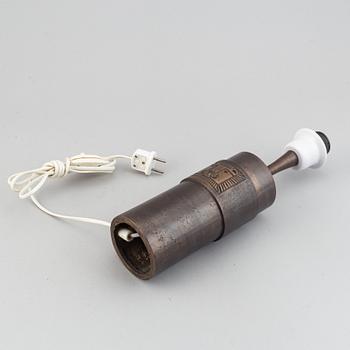 Stig Blomberg, a bronze table lamp, second half of the 20th century.